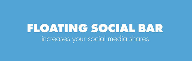 Floating Social Bar best WordPress plugins for photographers