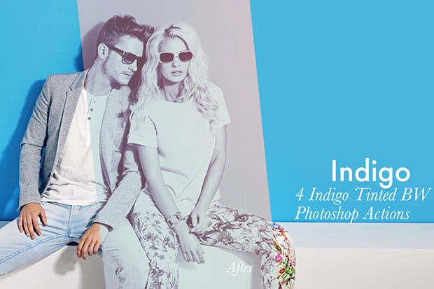 Indigo - 4 Photoshop Actions