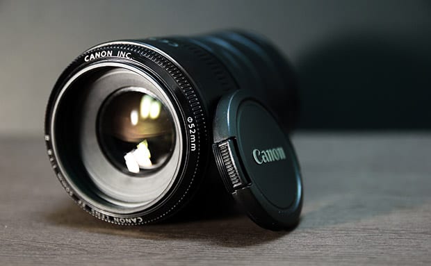 Closeup of a Camera Lens