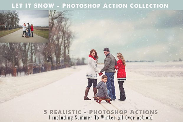 Photoshop Snow Action
