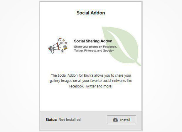 Social Sharing Addon
